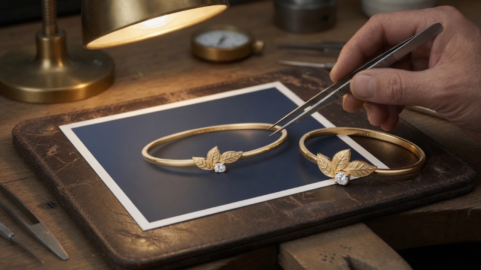 Locked still beside the gold bangle